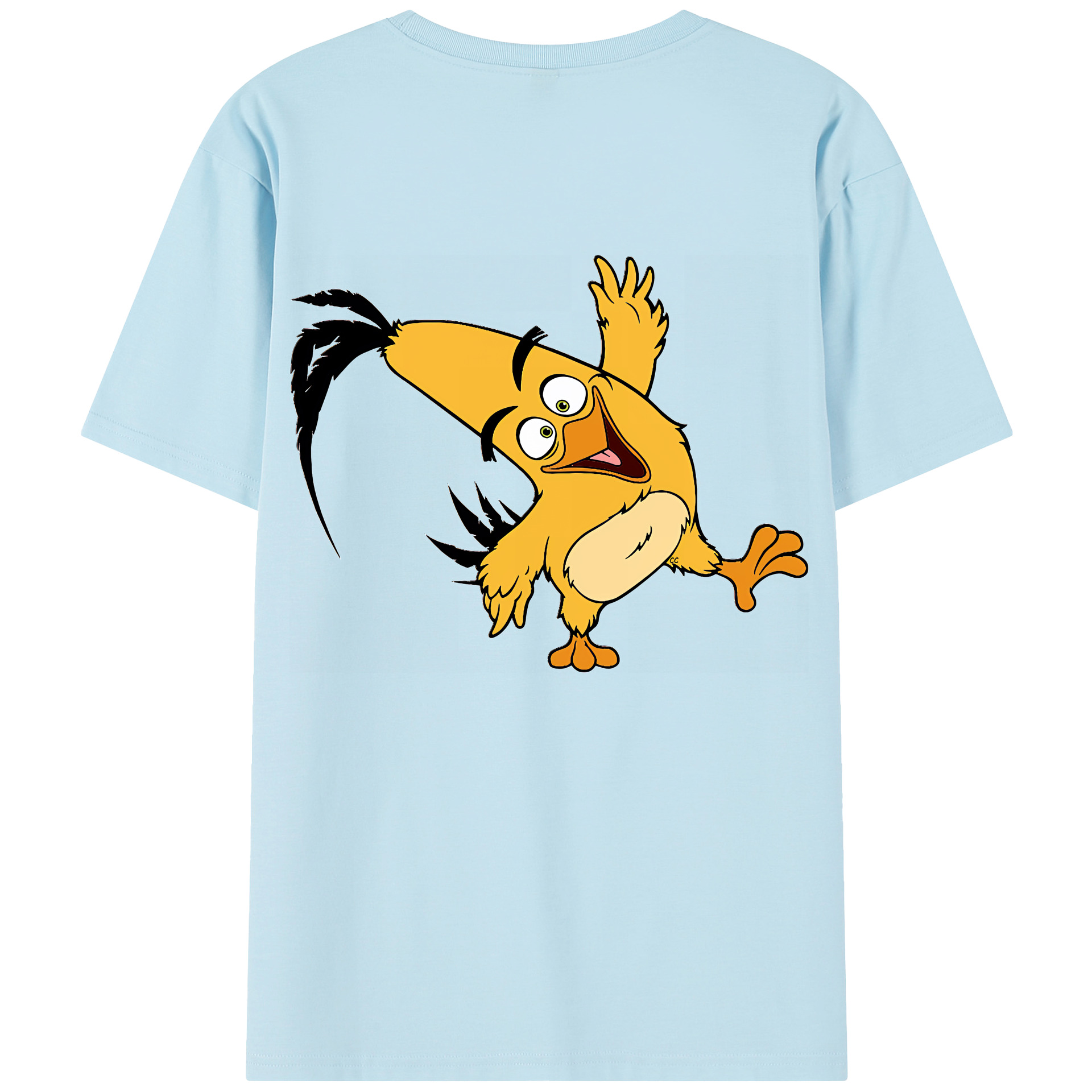 （画像用） Angry Birds アングリーバード 綿100％半袖Tシャツ（背面プリント）